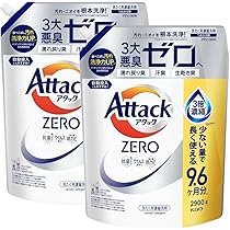 アタックZERO ゼロ 洗濯用洗剤 つめかえ用 超特大 1800g 5個セット Amazon | 【大容量】アタック ZERO(ゼロ) 洗濯洗剤 液体